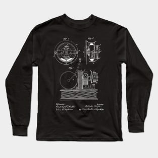 Electric Circuit Controller Vintage Patent Hand Drawing Long Sleeve T-Shirt